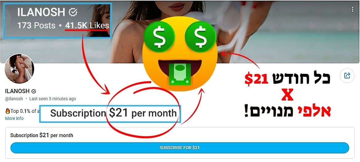 @ILANOSH אילנוש חשבון אונלי פאנס כסף מהפלאפון אילנוש ILANOSH חשבון אונלי פאנס כסף מהפלאפון